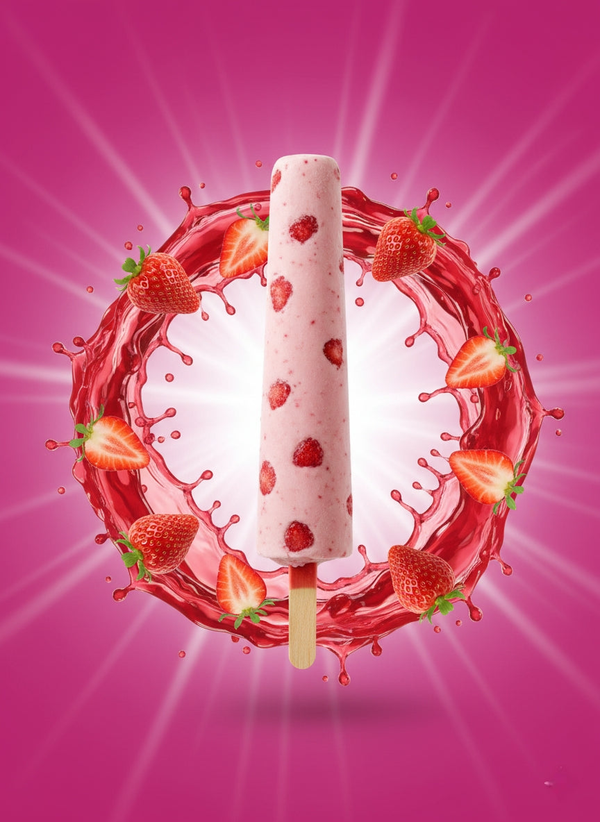 REAL STRAWBERRY KULFI