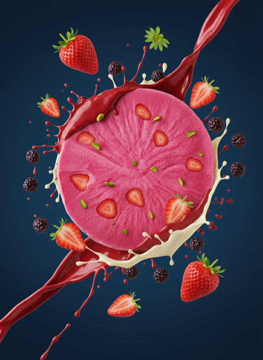 REAL STRAWBERRY SLICE KULFI